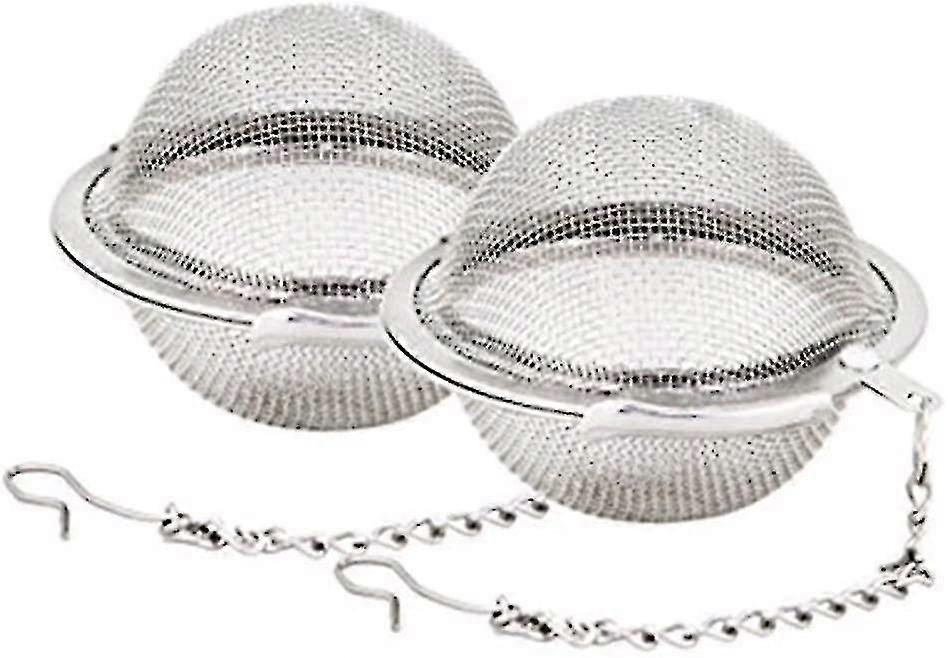 2 Pcs Tea Ball Infuser Stainless Steel Mesh Tea Strainer Filter Percol