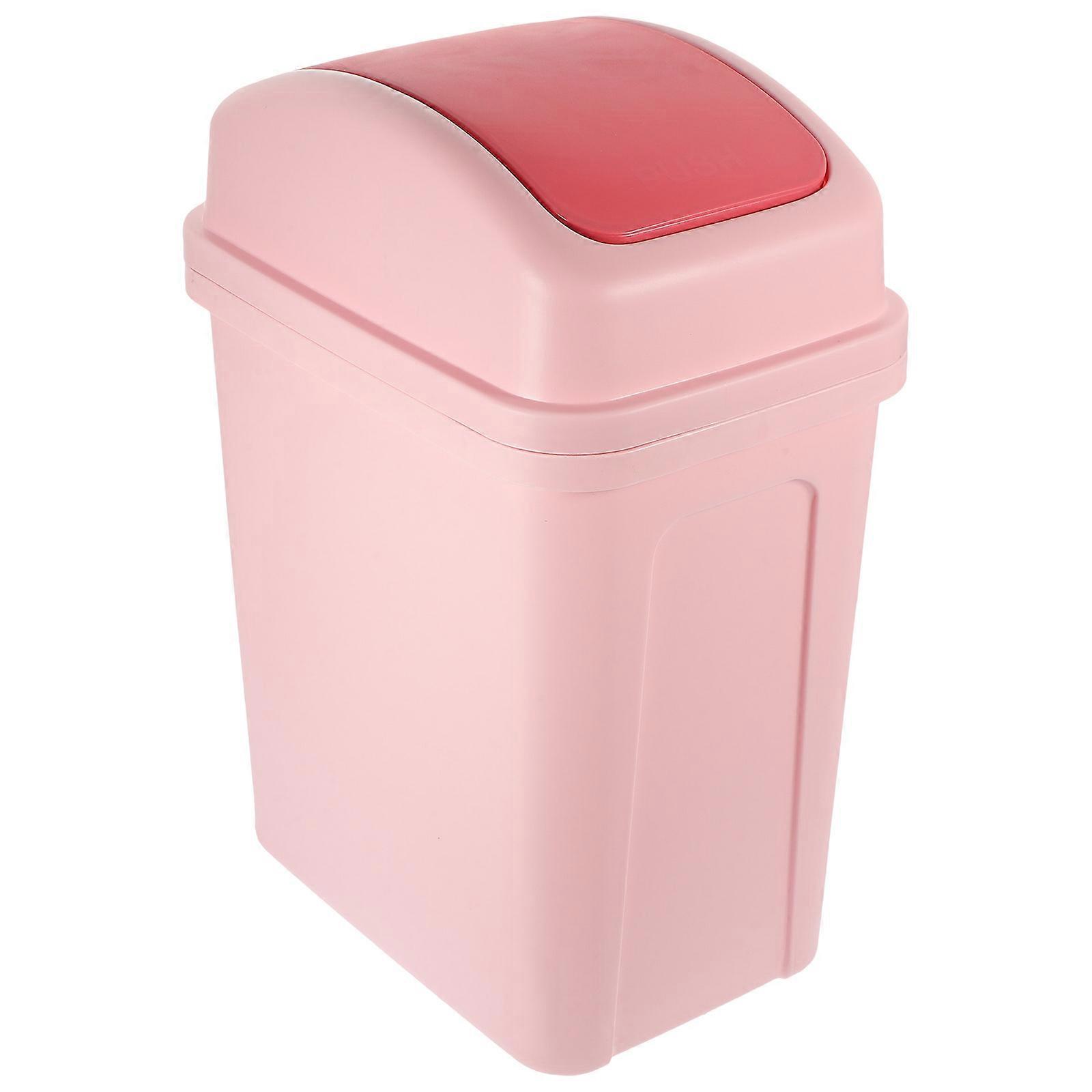 Bathroom Trash Can with Swing Lid Garbage Can Bathroom Trashcan Garbage Bin for Kitchen