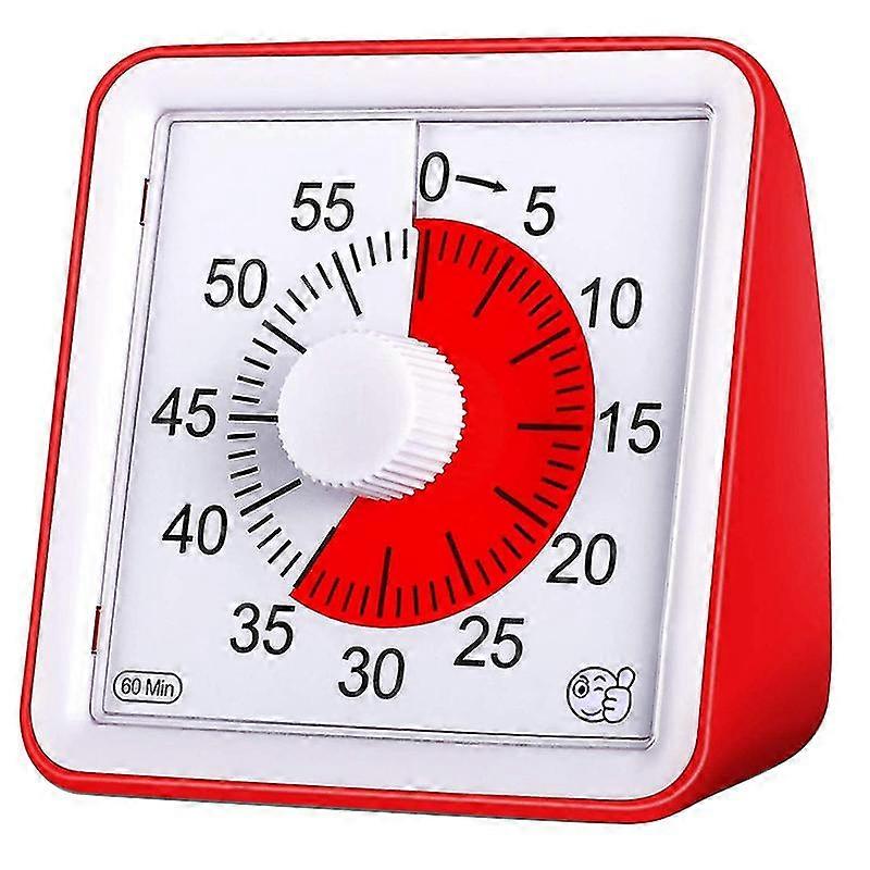 Visual Timer,60 Minute Kids Timer,3 Inch Countdown Timer,silent Visual Analog Timer For Kids And Ad