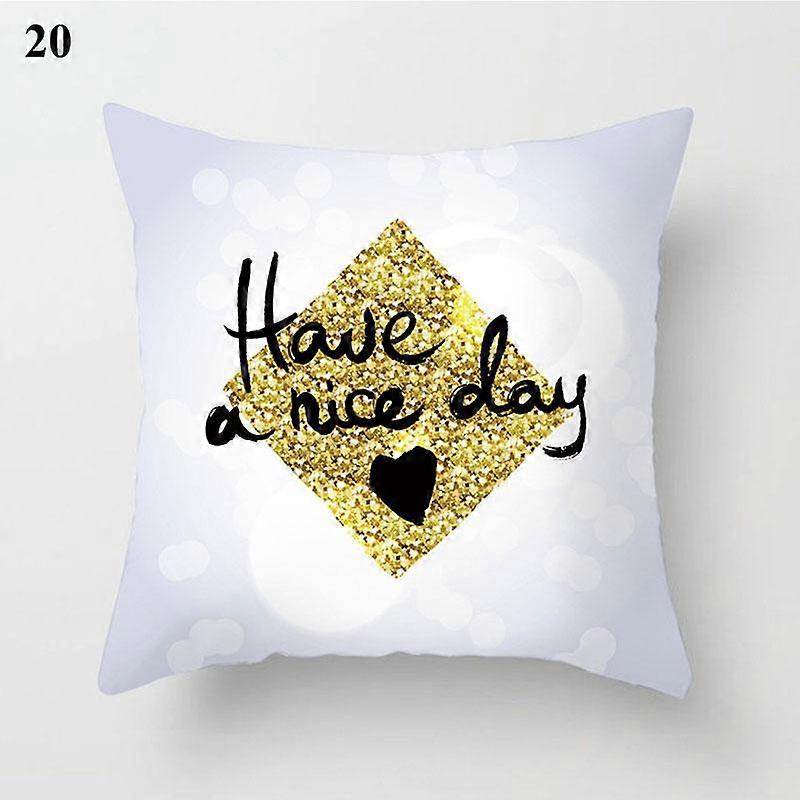 Modern Nordic Geometric Abstract Series Hugging Pillow Case Luxury Gold Design 2199