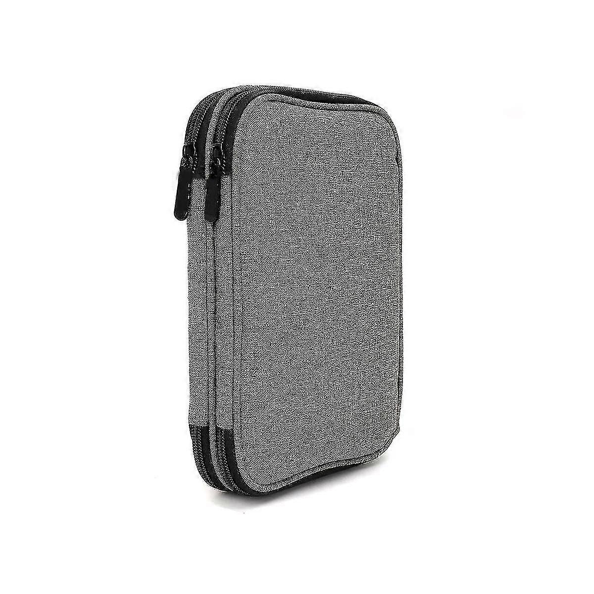 Knitting Needls Case Without Hooks And Accessories,zipper Storage Organizer Bag With Web Pockets Fo