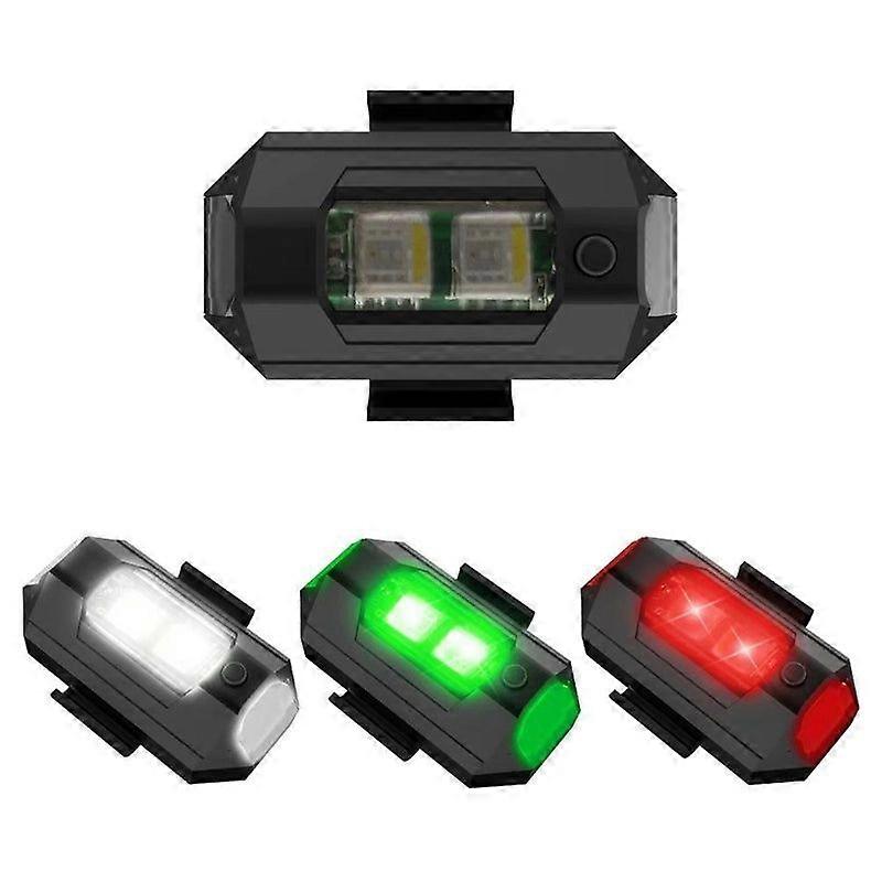Universal LED Anti-collision Warning Light Mini Signal Light Drone with Strobe Light 3 Colors Turn Signal Indicator Motorcycle