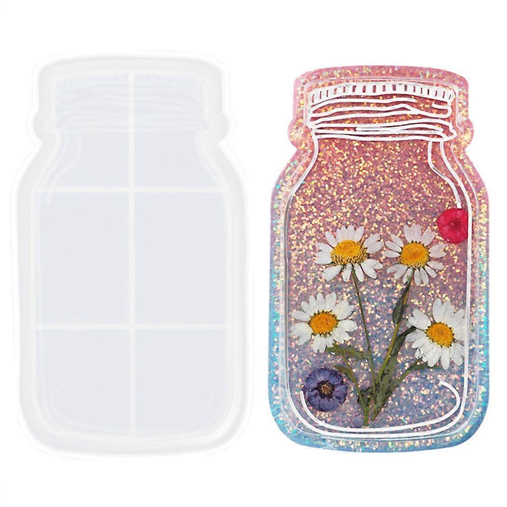 Holder Tray Soft Stencil Bottle Shaped Candle Pan Silicone Casting Die