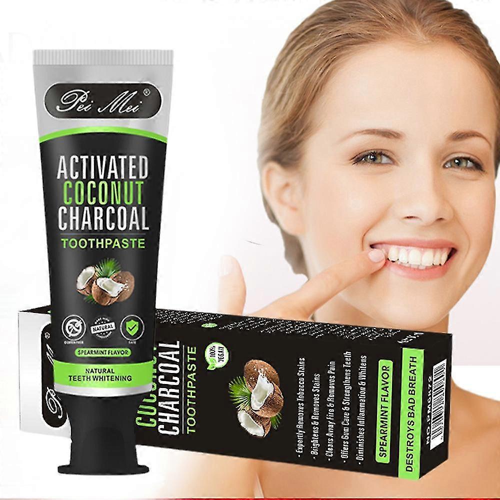 Coconut Toothpaste Teeth Whitening Toothpaste Deep Dental Cleaning Tooth Paste Teeth Yellow Stain Remove