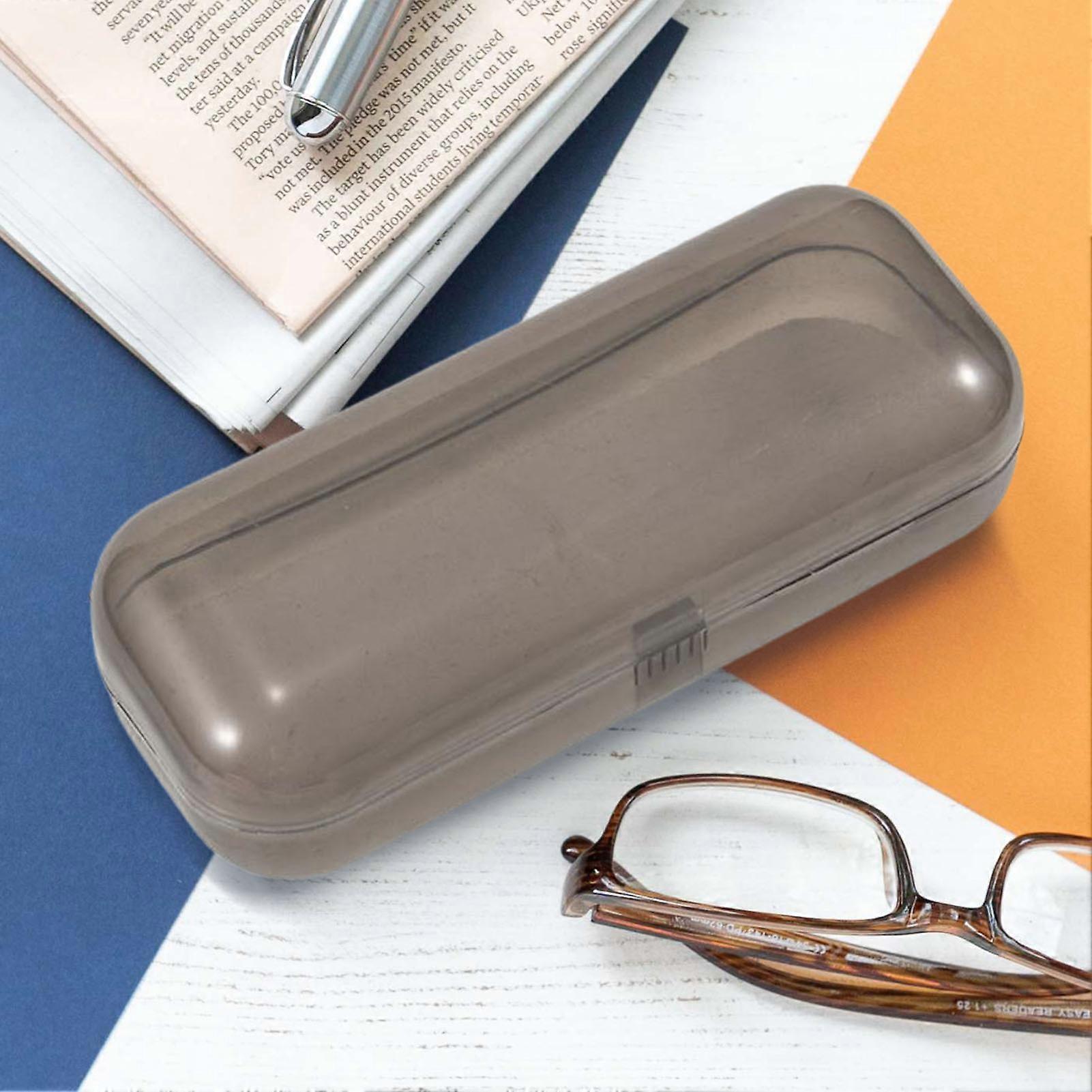 Hard Eyeglass Case Compression Resistant Rectangular Clear Plastic Sunglass Box