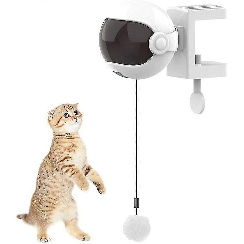 Intelligent Cat Toy,cat Toy,interactive Cat Toy,interactive Automatic Lifting Ball Puzzle Intelligent Pet Toys (white)