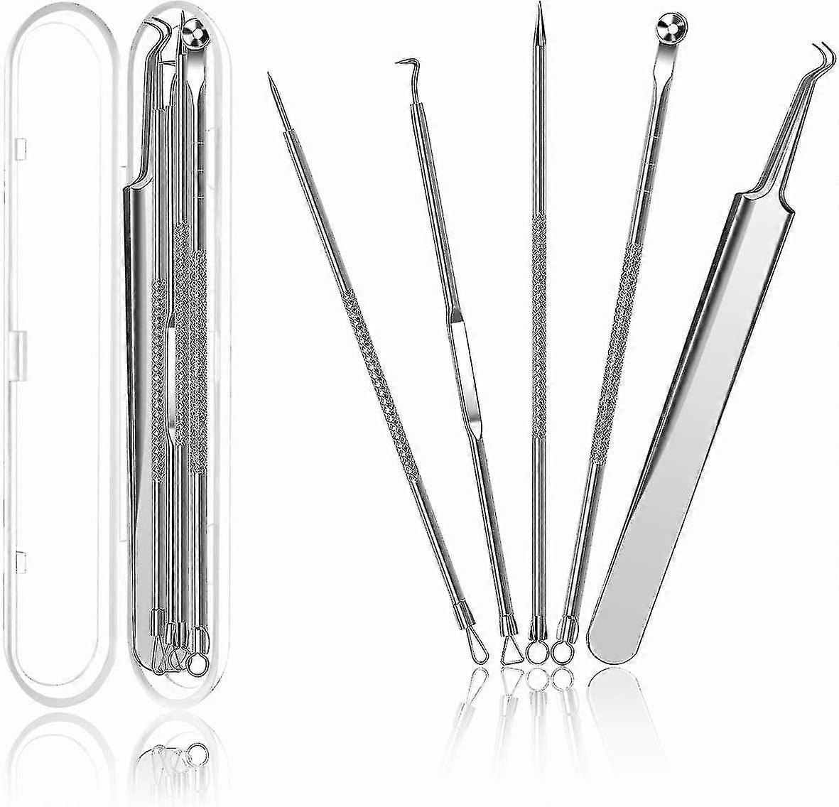 5pcs Blackhead Remover, Pimple Tool Kit, Acne Tools