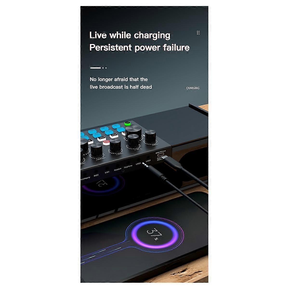 SY168 Sound Card Live Broadcast Speaker Multi-Functional Portable Bluetooth for Singing