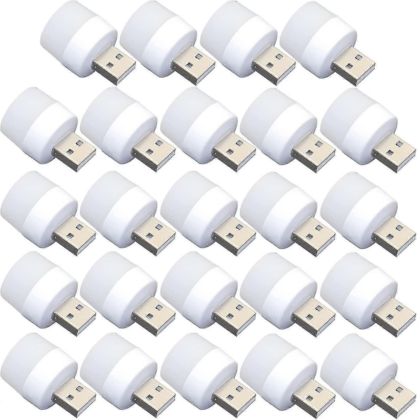 Usb Lights At Night. Mini Led Bulbs. Without Light Sensor. Plugin. Warm White Gift