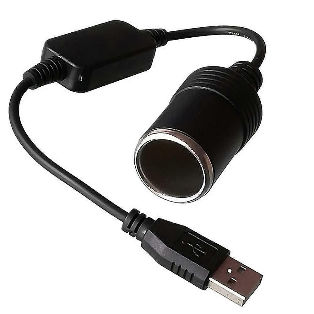 Cigarette Lighter Adapter,USB Port to 12V Car Cigarette Lighter Socket Female Converter Adapter Cord