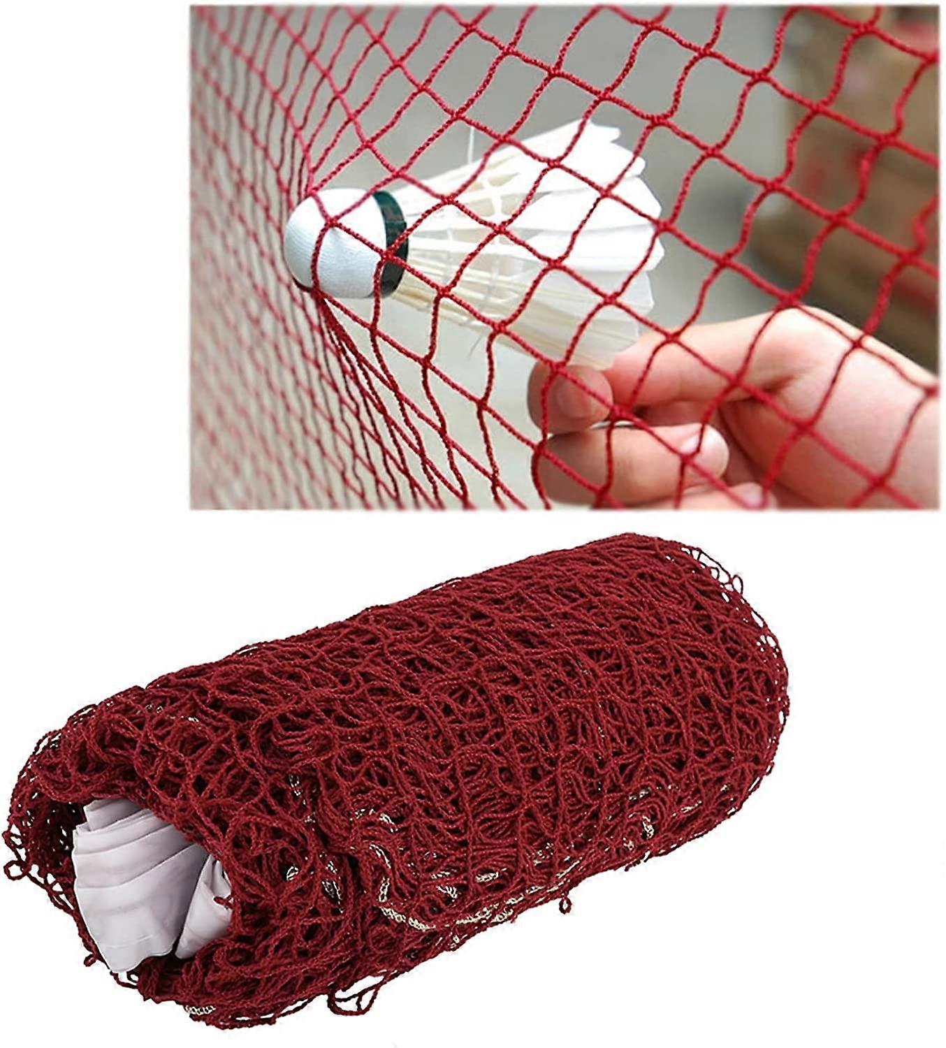 6.1x0.5m Portable Adjustable Badminton Net, Durable Volleyball Badminton Mesh Net for Outdoor Sports Entertainment Training