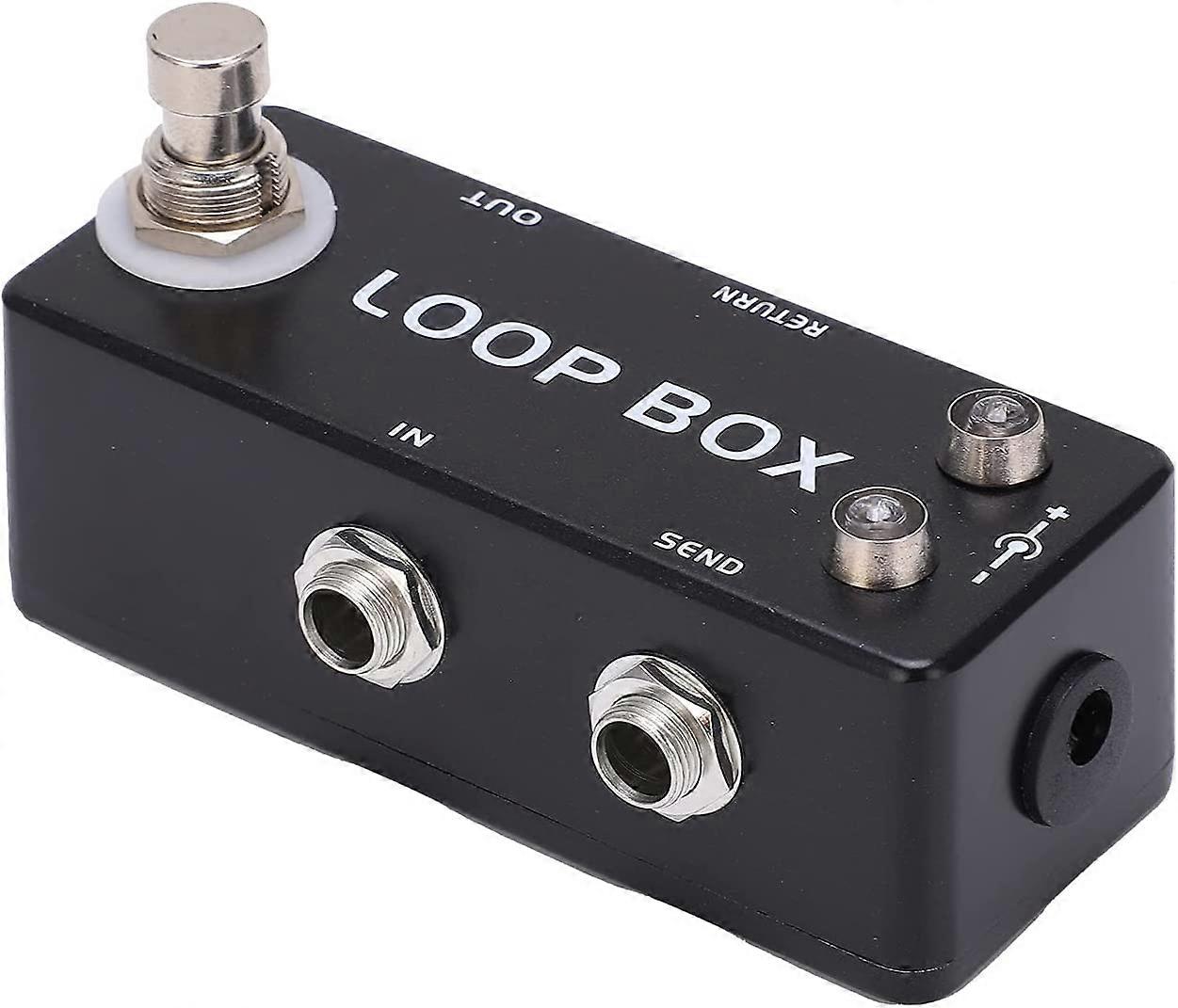 Guitar Loop Effect Electric Guitar Loop Effects Pedal Black True Bypass Channel Selection for Electric Bass