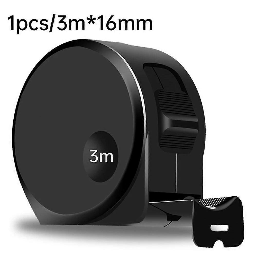 3/5M Måttband Svart Kolstål Infällbar Linjal Multifunktionell Hushålls Träbearbetning Bärbart Mätverktyg Linjal