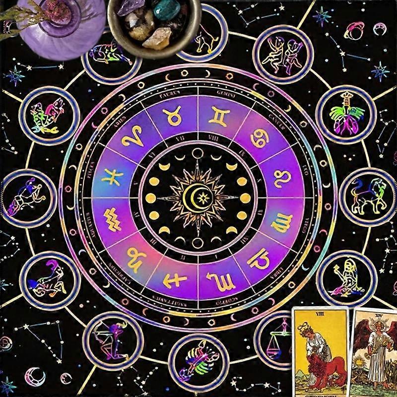 Tarot Tablecloth Divinations Tapestry Constellations Moonphases Tablecloth