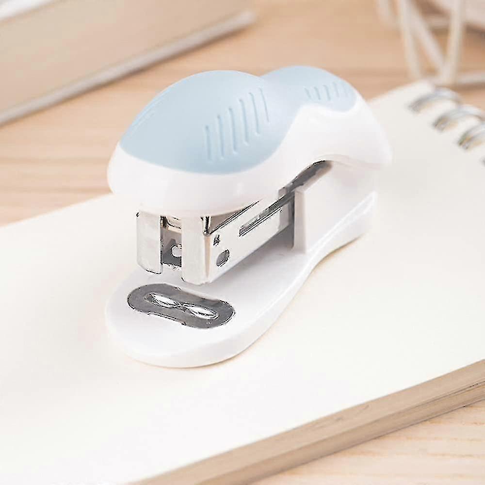 Sky Blue Color Mini Stapler, 25 Sheet Capacity,fits Into The Palm Of Your Hand,gift For Student Or Office Use
