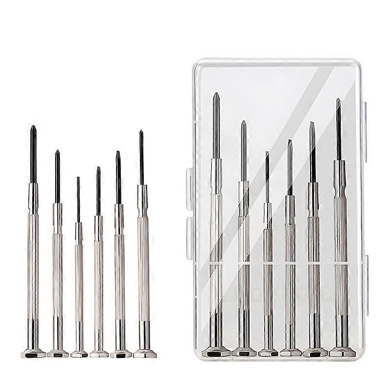 6-Piece Precision Mechanics Slotted and Phillips PH Screwdriver Set