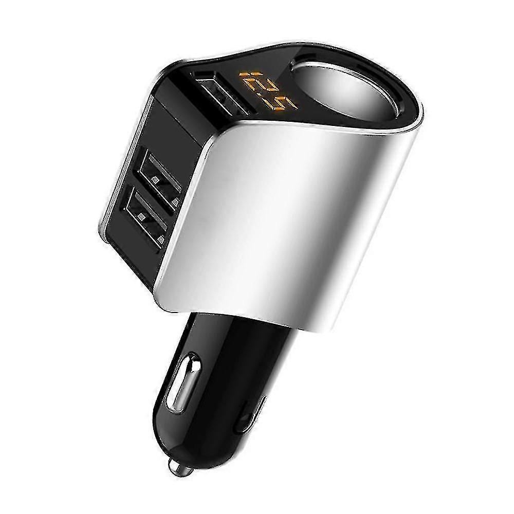 Car Charger Extension Cigarette Lighter Adapter,socket Splitter 3 Usb