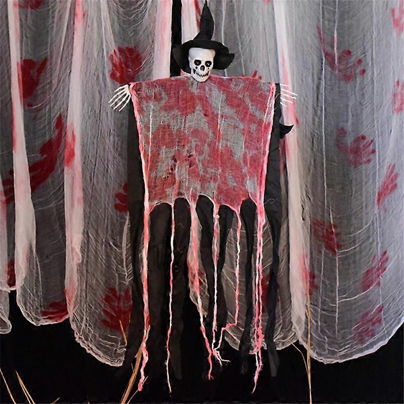 Hanging Skeleton Ghost Halloween Decorations,Grim Reapers for Halloween Outdoor Decorations