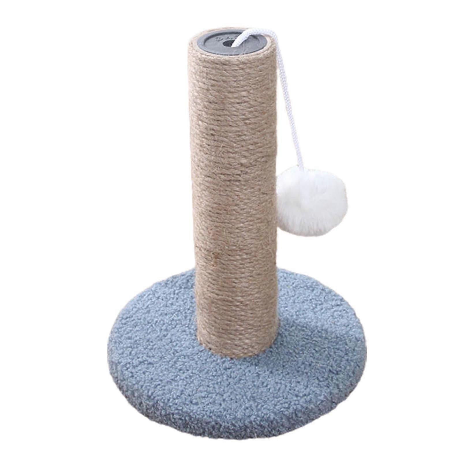 Scratch Resistant Climbing Post Stable Coral Fleece Cute Shape Comfortable Cats Scratching Post for Indoor