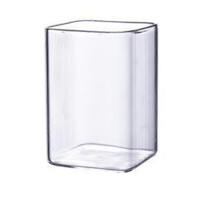 Rectangular Square Glass With Round Edge High Temperature Resistant Cup 250ml Glass Container