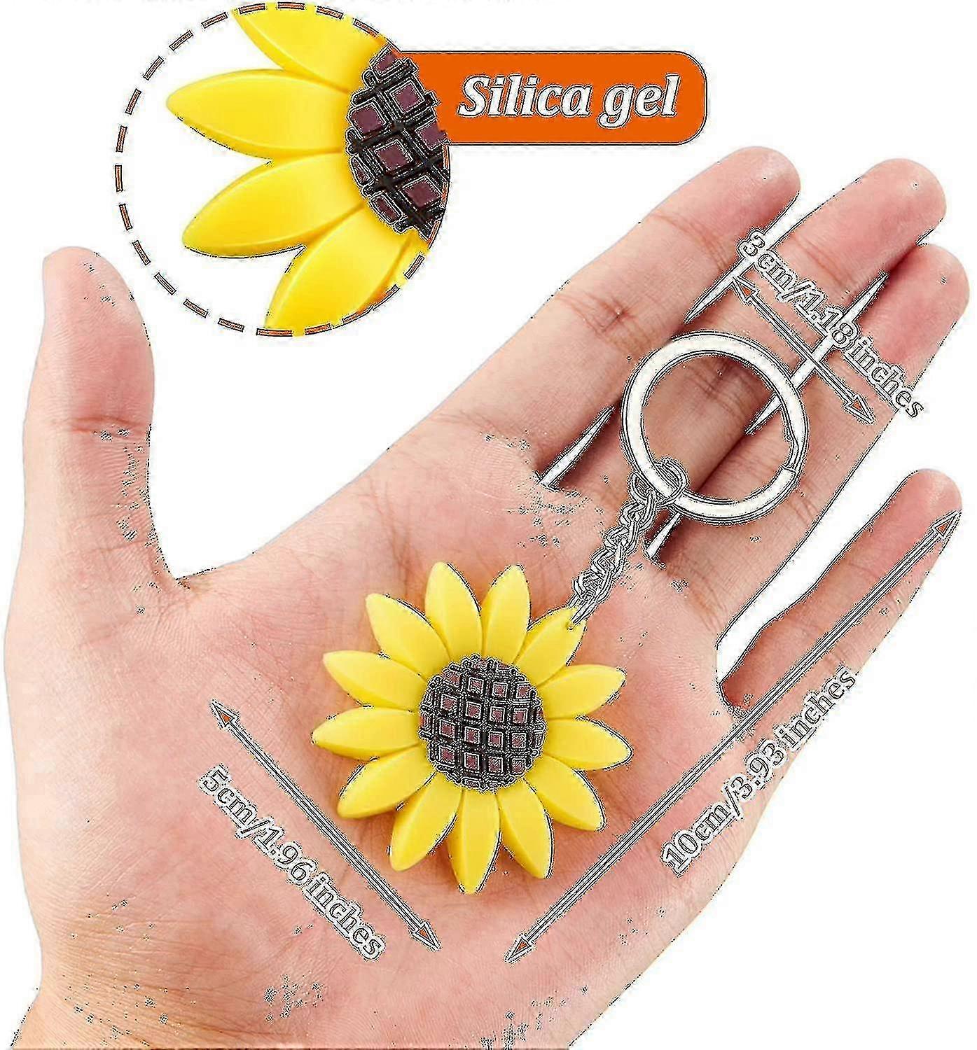 Cute Internet celebrity sunflower keychain daisy bag pendant