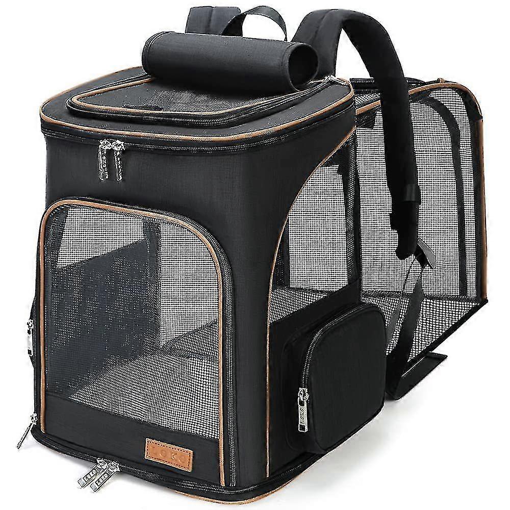 Cat Backpack Strap Dog Backpack Expandable Pet Strap Backpack For Small Dogs And Cats