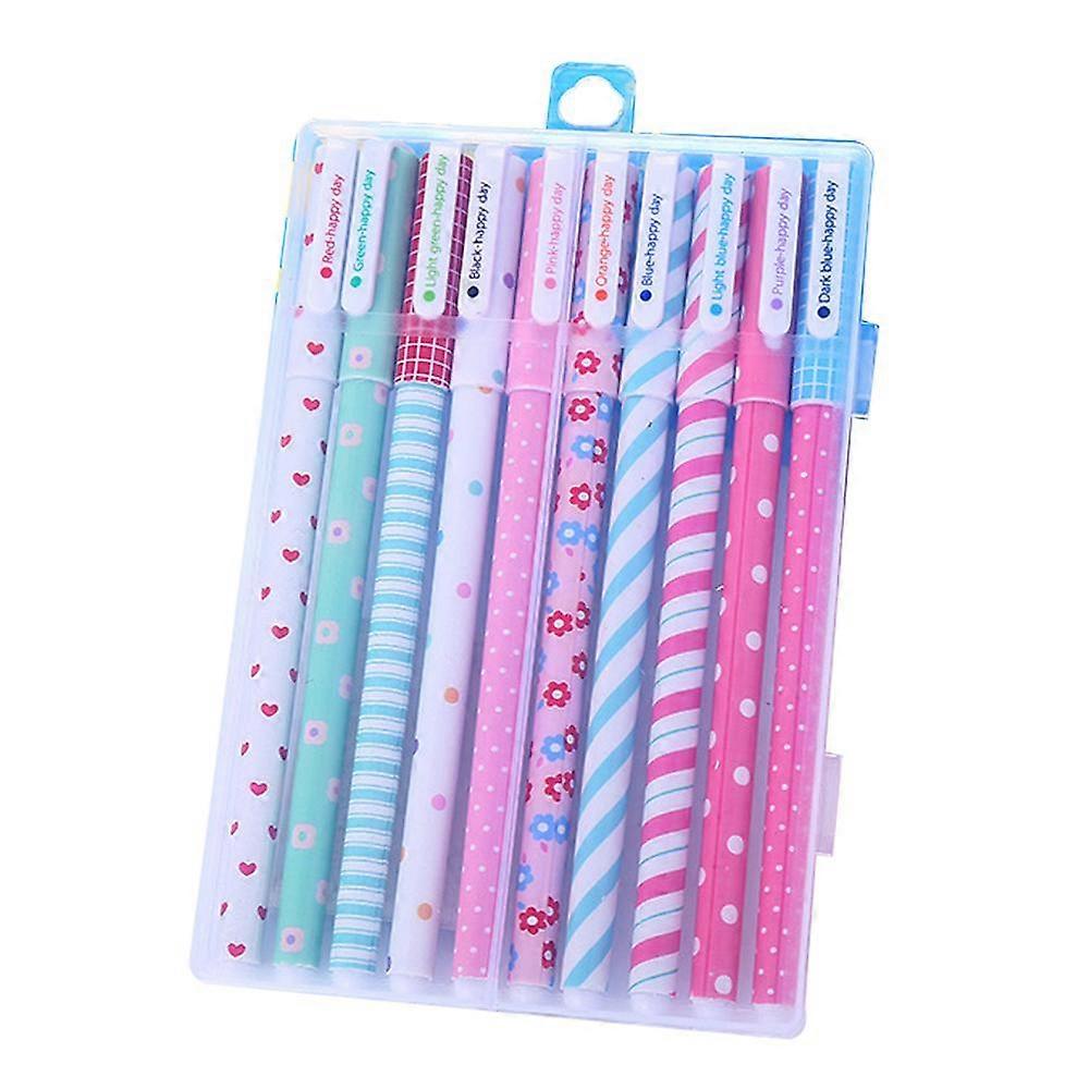 KXJ-Gel Pens, Writting Pen, Assorted Colors, 10 Count >-6