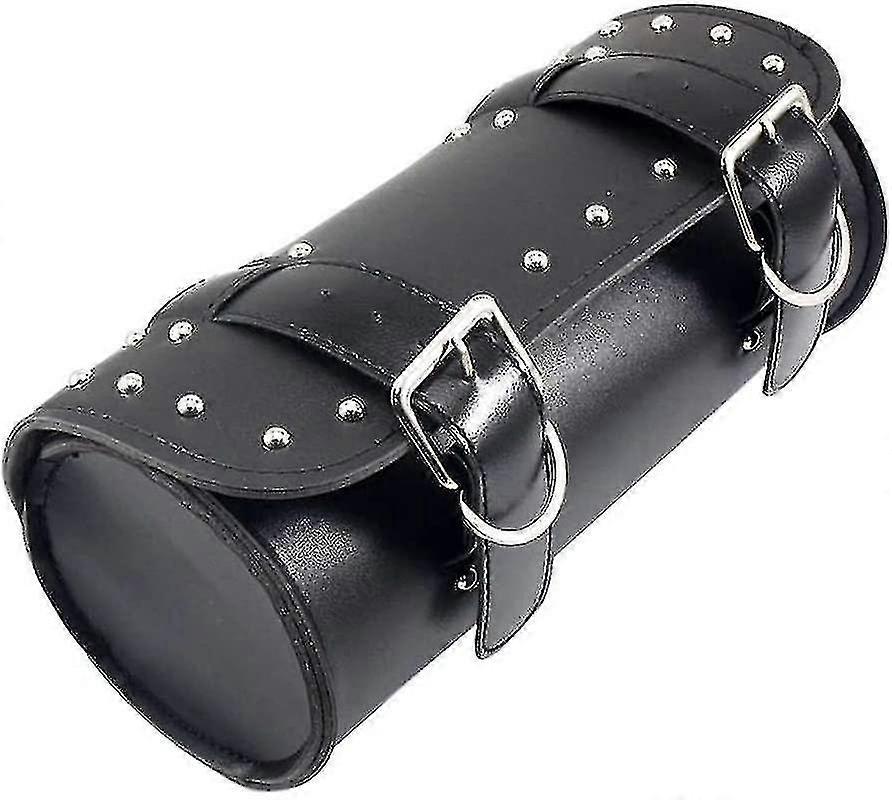 ユニバーサルモーターサイクルサドルバッグ、バイクツールバッグ、バイクレザー防水ツールバッグ、ラウンドサドルバッグ、ファッショナブルなバイク収納バッグ