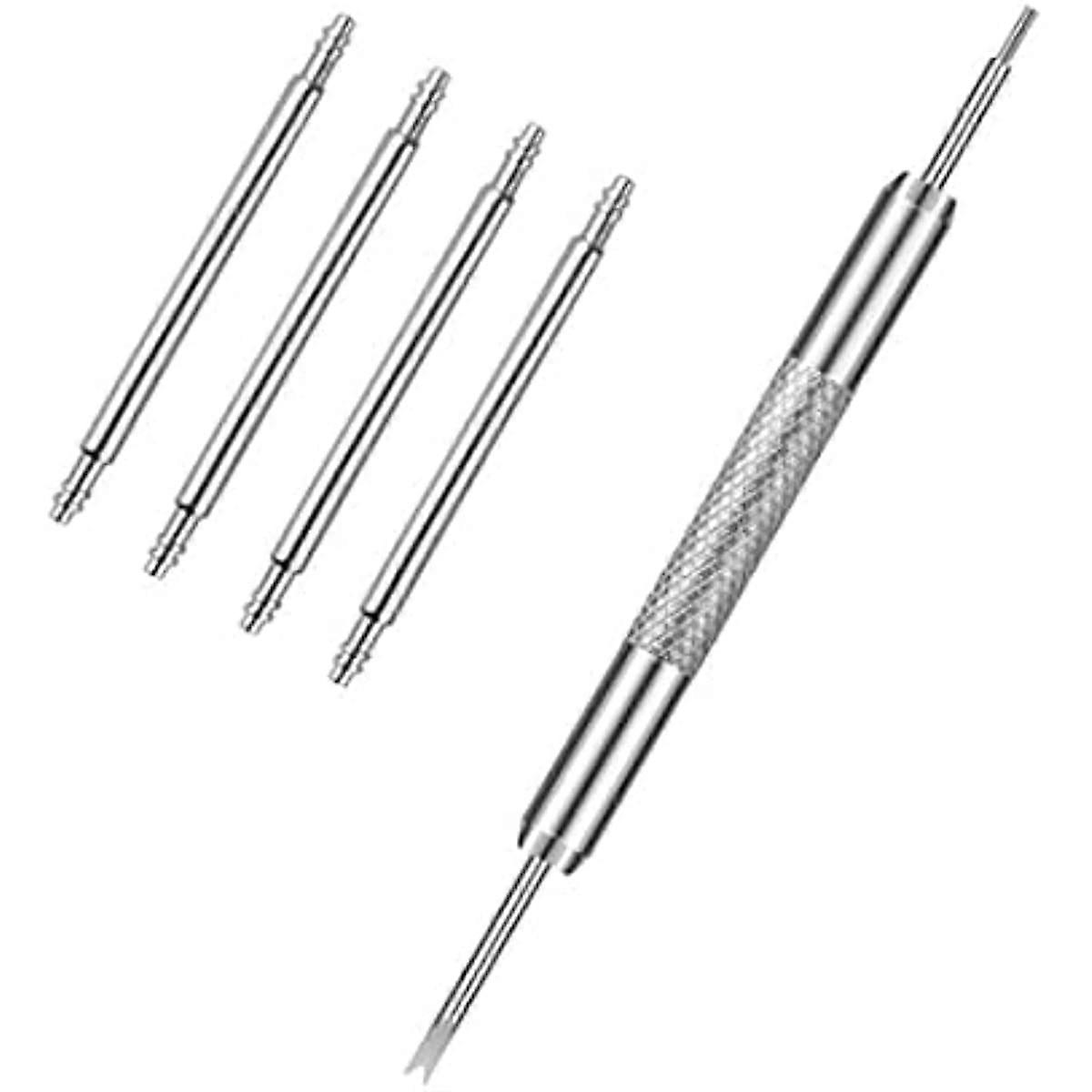 Watch Band Heavy Duty Spring Bar 4 Pack Stainless Steel Watch Band Pins, Diameter 20 mm incl Removal Tool