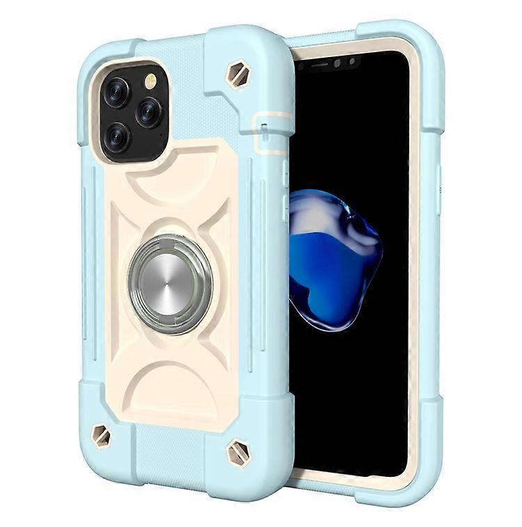 Compatible For Iphone 13 Pro Case With Stand, Shockproof Phone Cover With Adjustable Ring Kickstand(blue)