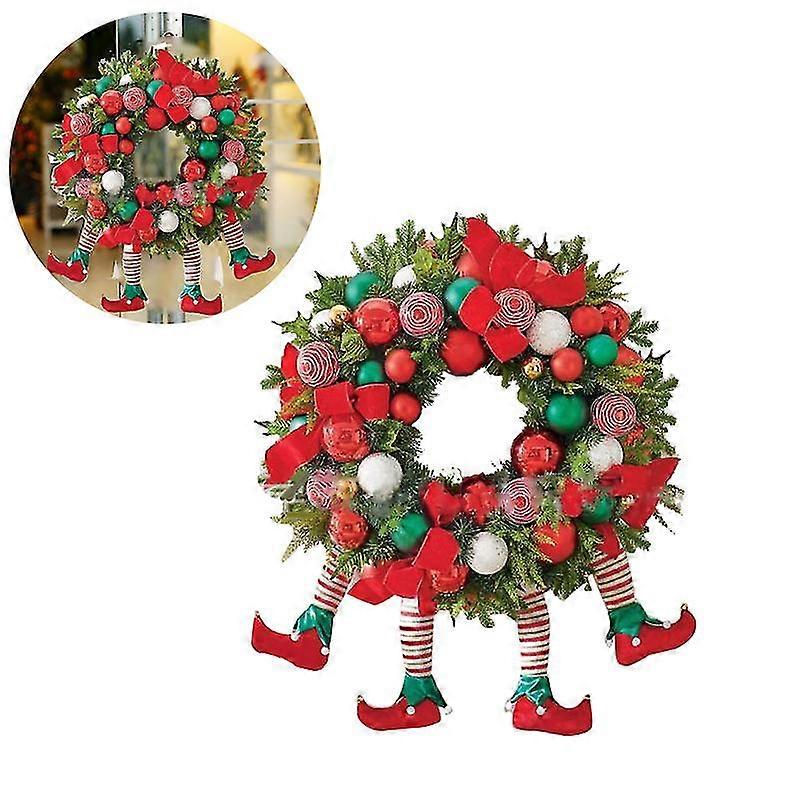 クリスマスリース屋外クリスマスの泥棒リースペンダントクリスマスパーティーの装飾