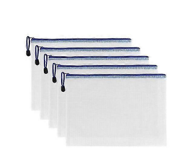 10 Pieces Document Pouch A3. Plastic File Zippered Pockets For File. Paper