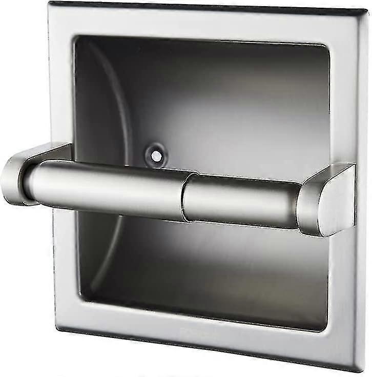 凹んだトイレットペーパーホルダーブラシニッケル、ブラシニッケルトイレットペーパーホルダーウォールマウント - リアマウントブラケット、ステンレススチールトイレパが含まれています