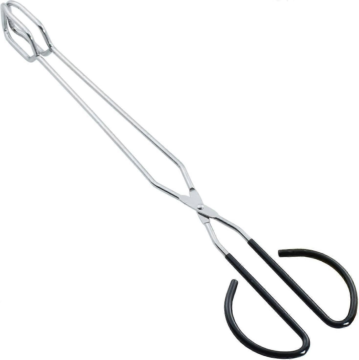 Tongs de tesoura longa extra de 16 polegadas de aço inoxidável Grilling Tongs