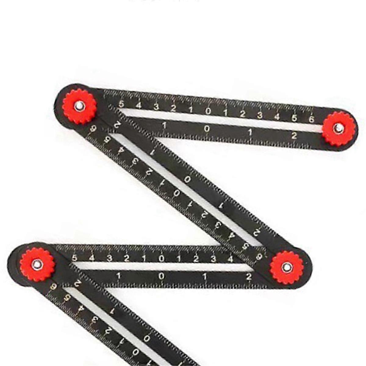 Special-Shaped Measuring Ruler Nine-Fold Ruler Punch Locator Folding ...