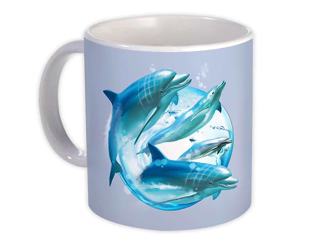 Gift Mug: Dolphins Graphics Ocean