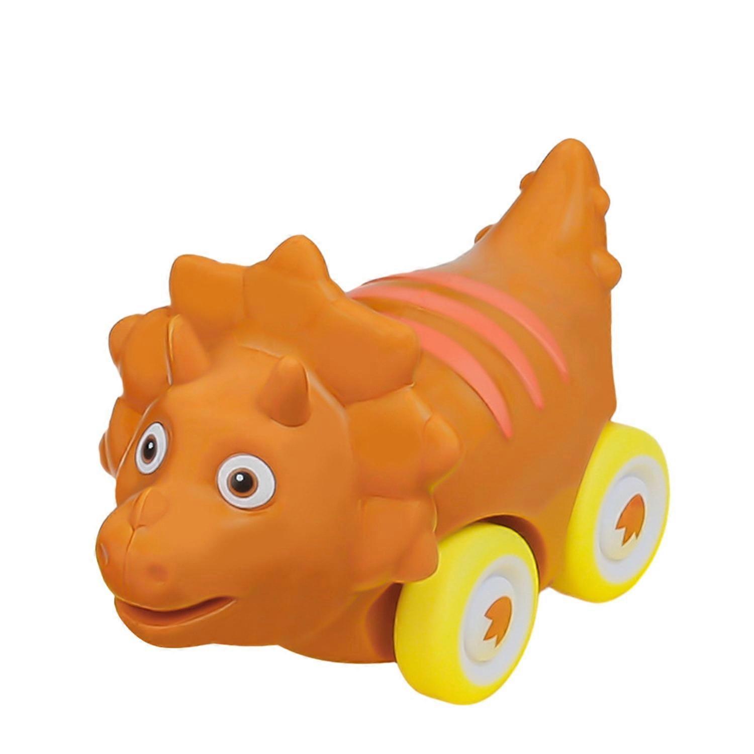 Pull Back Dinosaur Car Toys for Kids Cartoon Dino Figures Vehicle Toy Interesting Battery-Free Mini