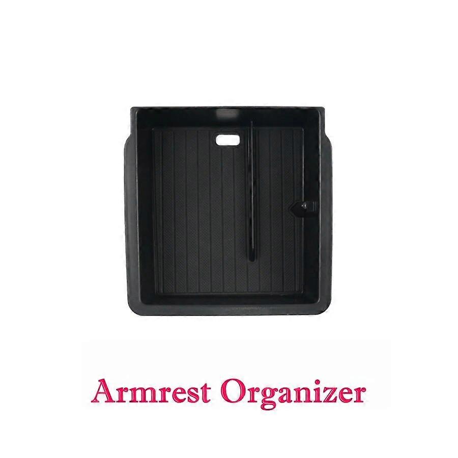 For Newest Tesla Model 3 2024+ ABS Center Console Organizer Armrest Storage Box Model 3+ Highland Console Non-slip Charging MatMotor Vehicle Frame & B