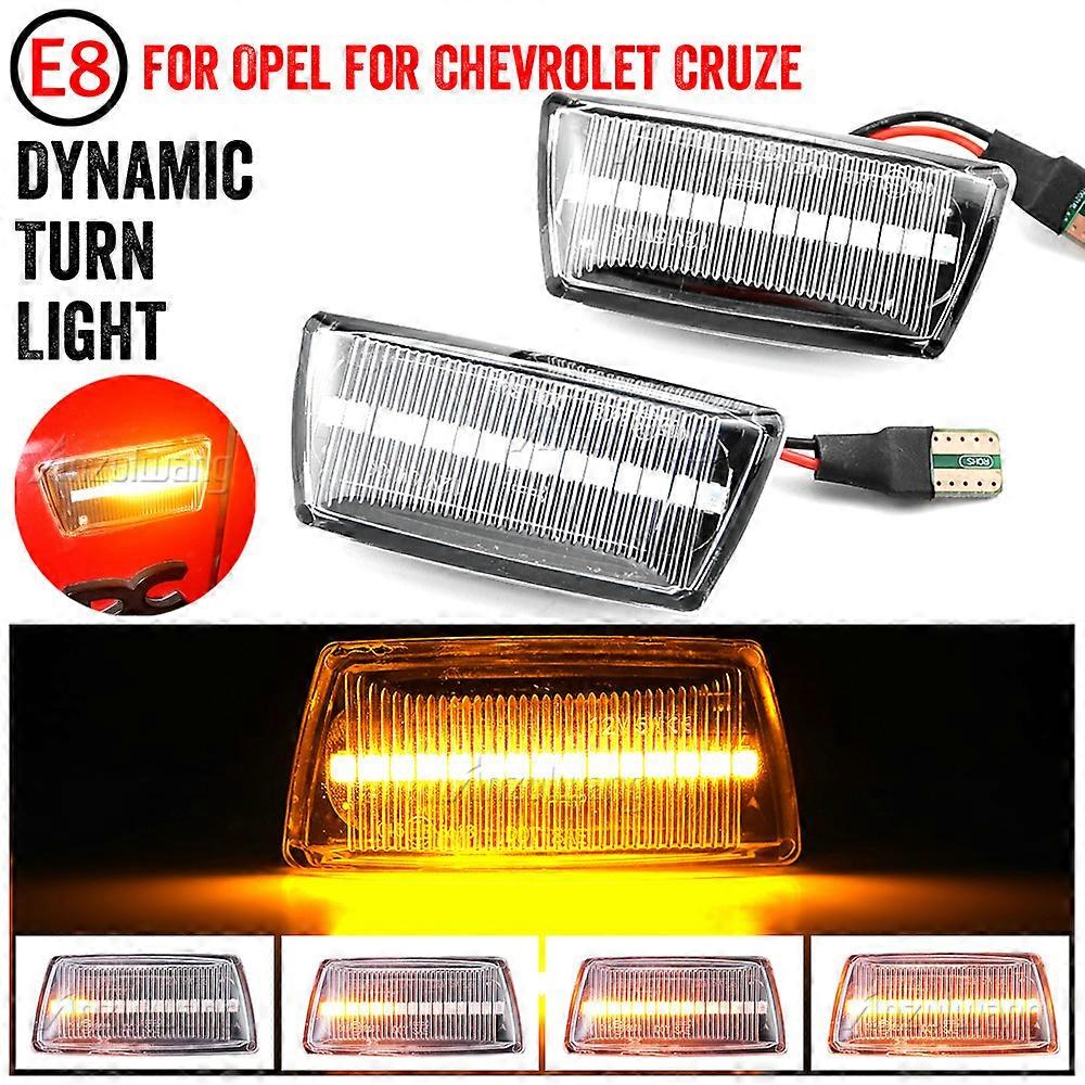 2pcs Dynamic Side Marker Turn Signal Light Sequential Blinker For Opel Insignia For Astra for Zafira Corsa For Chevrolet Cruze