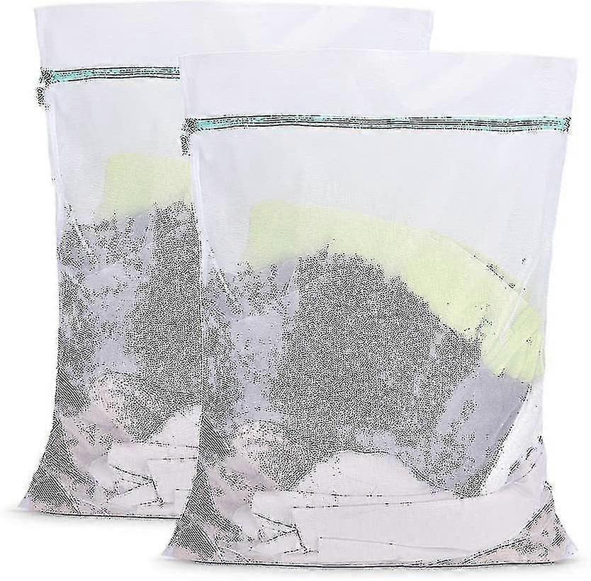 2pcs Extra Large Honeycomb Mesh Laundry Bag Net Fabric Durable 90*110cm