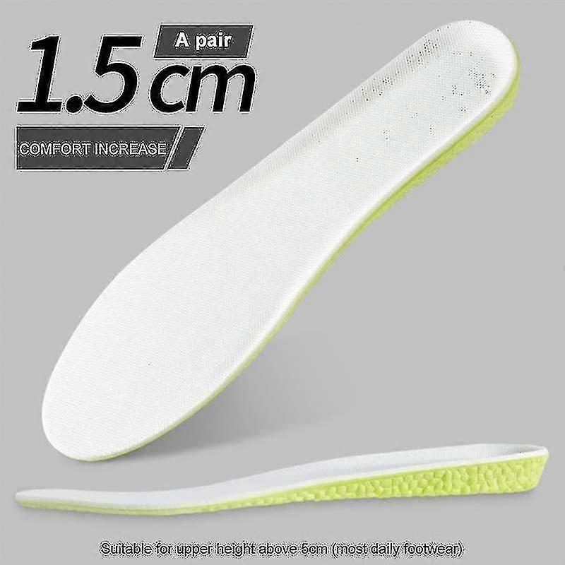 Gaoly-q Men Women Invisible Height Increase Insole Cushion Adjustable Soft Shoe Insert - Height Lift