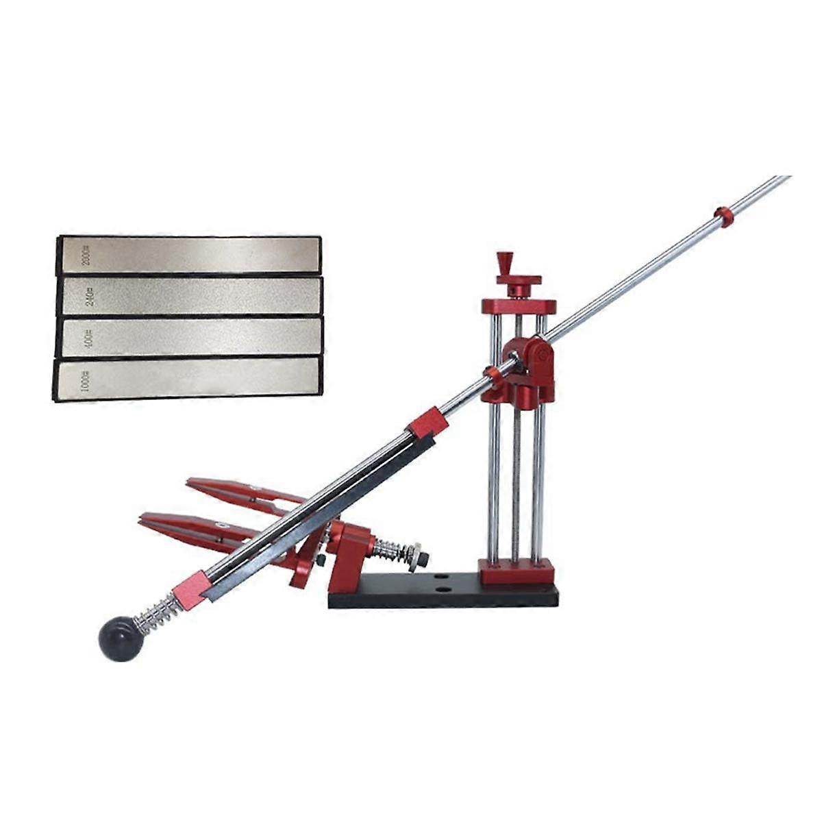 360 Rotation Flip Fixed-Angle Knife Sharpening Kit -Professional Knife Sharpener with Whetstones-B