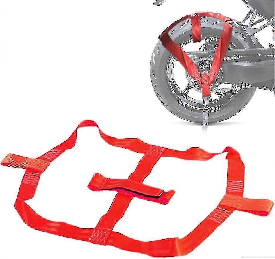 רצועת קשירה לגלגל האחורי של אופנוע אוניברסלית, חגורת צרור תחבורה לאופני עפר קרוואן