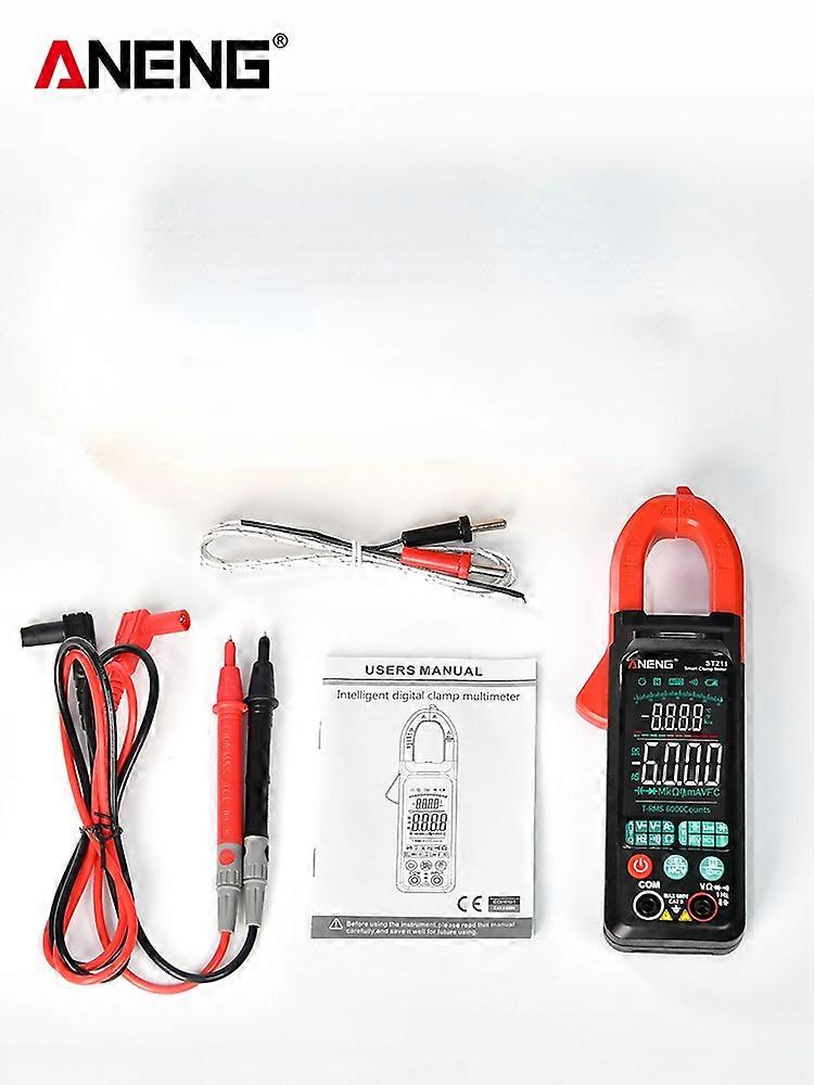 ANENG ST211 Digital Clamp Meter Multimeter 6000 Counts AC DC Voltage Current Tester Car Amp Hz NCV Ohm Big Color Screen Test