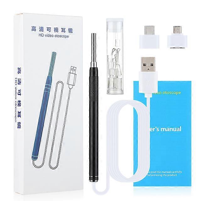 Visible In Ear Cleaning Endoscope Spoon Mini Camera Ear Picker Ear Wax Removal Visual Ear Mouth Nose Otoscope Support Android PC