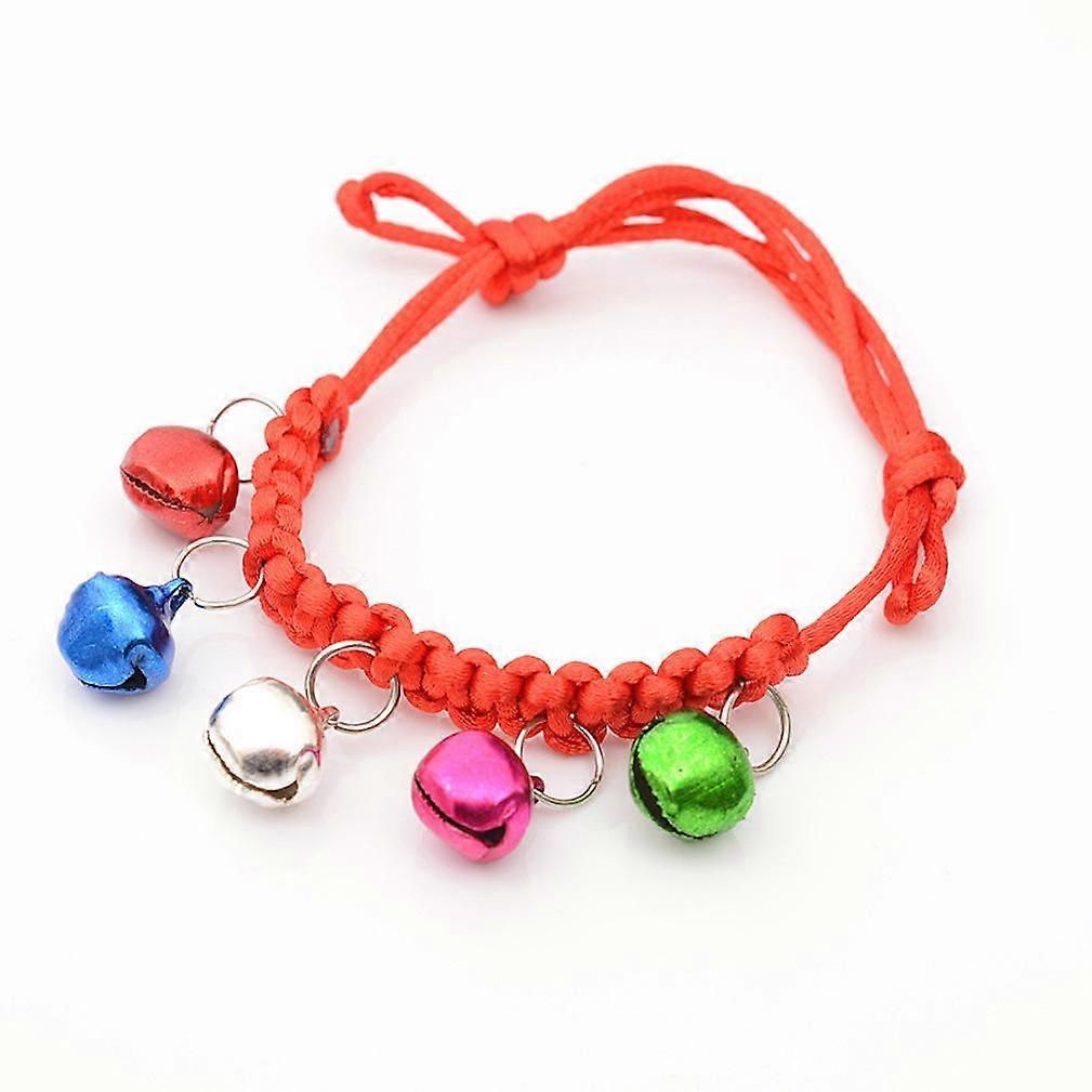 1 x Dog Cat Collar with Bell for Small Dog Red 18cm