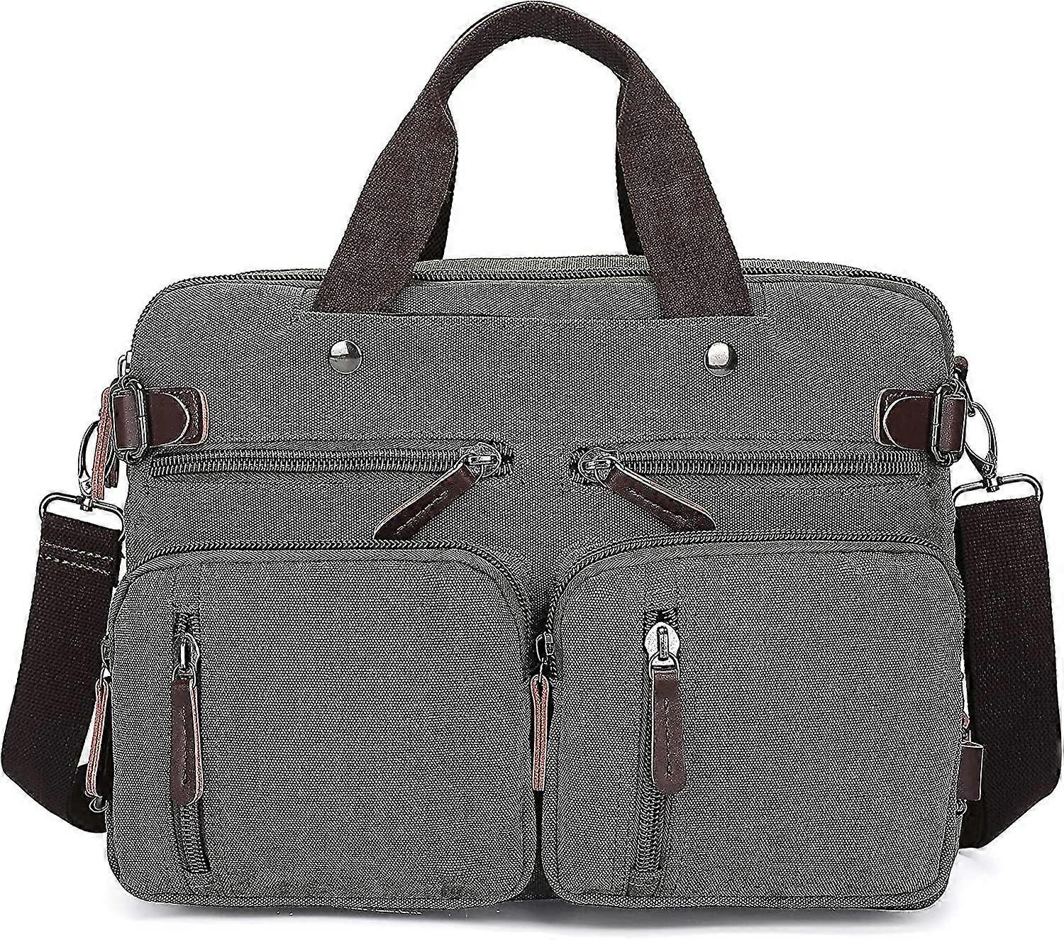 Retro 16-inch Laptop Bag Handbag Briefcase Shoulder Bag