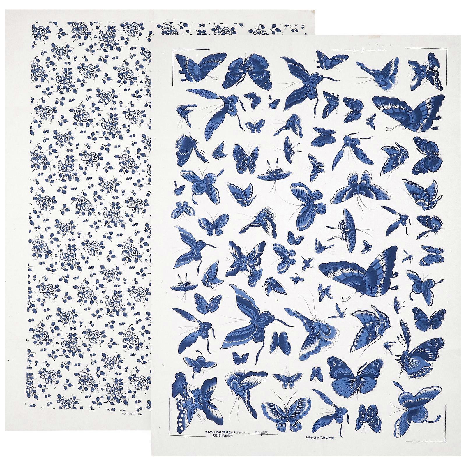 BENECREAT 8 Styles Poterie Céramique Argile Papier De Transfert