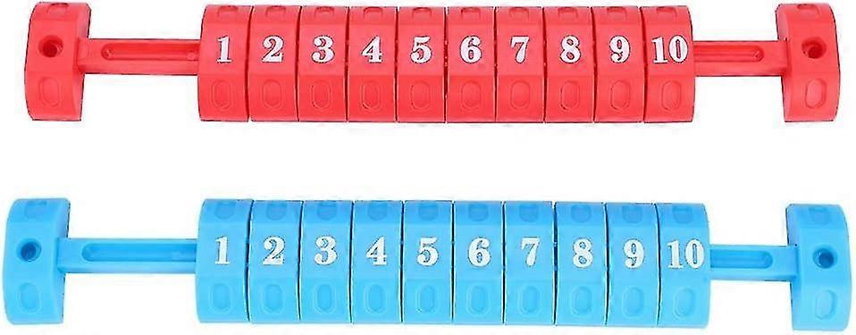 Table Football Counter, Table Football 10 Numbers Scoring Score Counter Indicator2pcsbluered