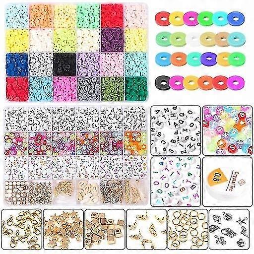 5848. Clay Heishi Beads Disc Beads Kit pour